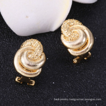 hot selling 2018 amazon custom logo gold wedding earrings